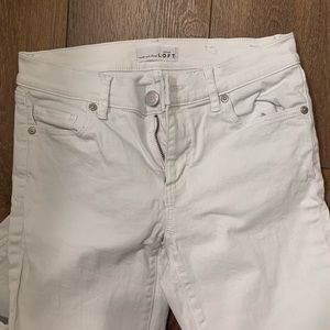 Loft white skinny jeans